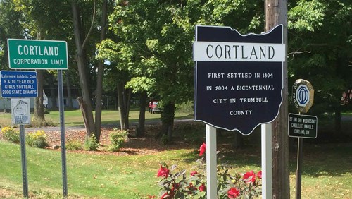Cortland Ohio in Trumbull County